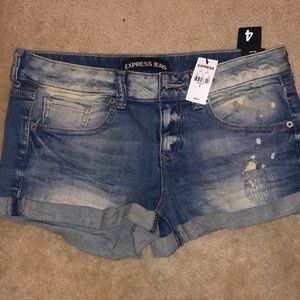 Brand new low rise jean shorts from Express!